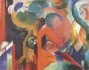 Franz Marc Small Composition iii (mk34) oil on canvas